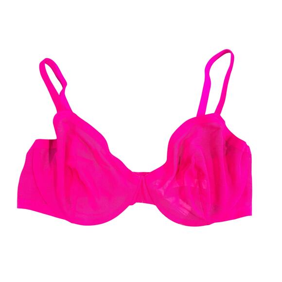 Victoria's Secret Unlined Bralette in Hot Pink, Size 36D - Picture 1 of 3